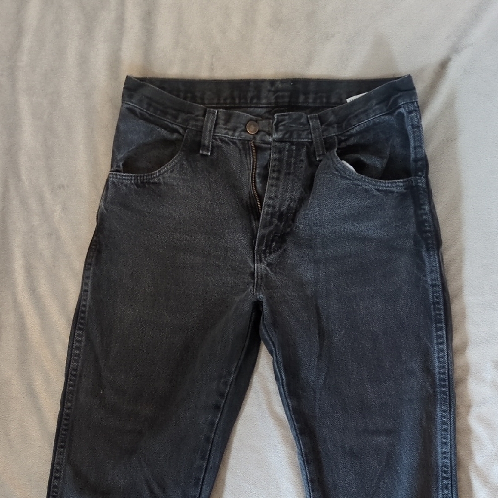 Rustler Black Flare Wide Leg Jeans